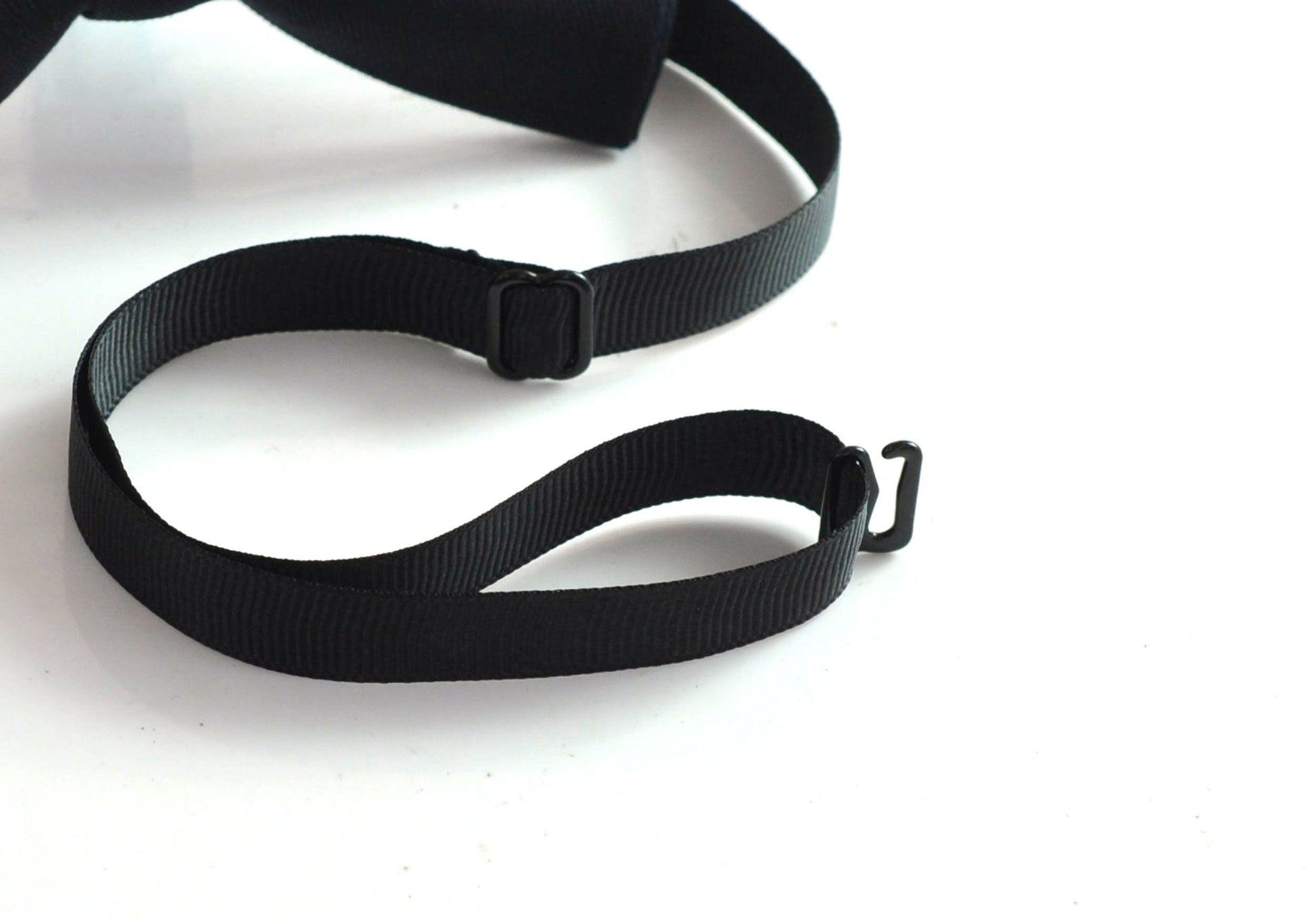 Black Cotton Bow tie + Elastic Suspenders Braces + Pocket Square Hanky Handkerchief for Men / Youth / Boys Kids / Baby Infant