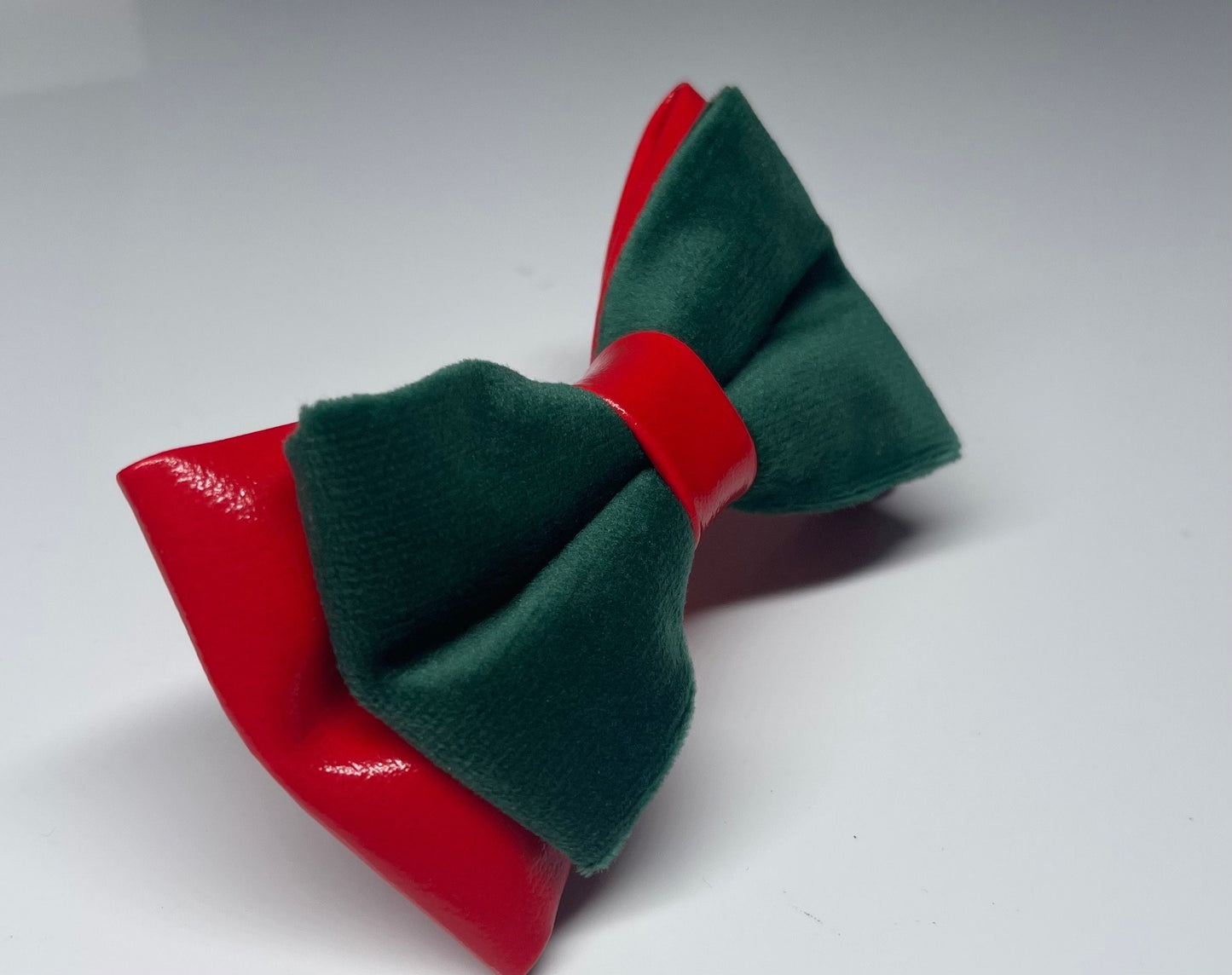 Red Faux leather Emerald Green Velvet Bow Tie Bowtie For Men / Youth Teenage / Kids Boy / Baby Infant Children Wedding Party