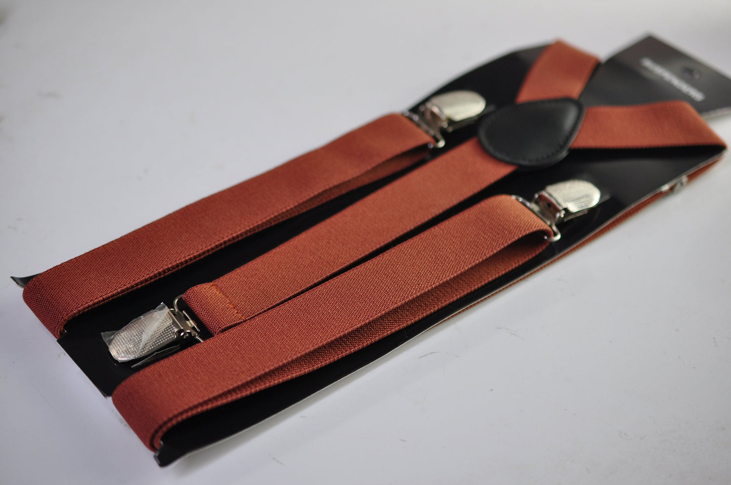 Teal Blue and Tan Brown Linen Cotton Bow tie Bowtie + Tan Elastic Suspenders Braces for Men / Youth Teenage/ Boys Kids / Baby Infant Toddler