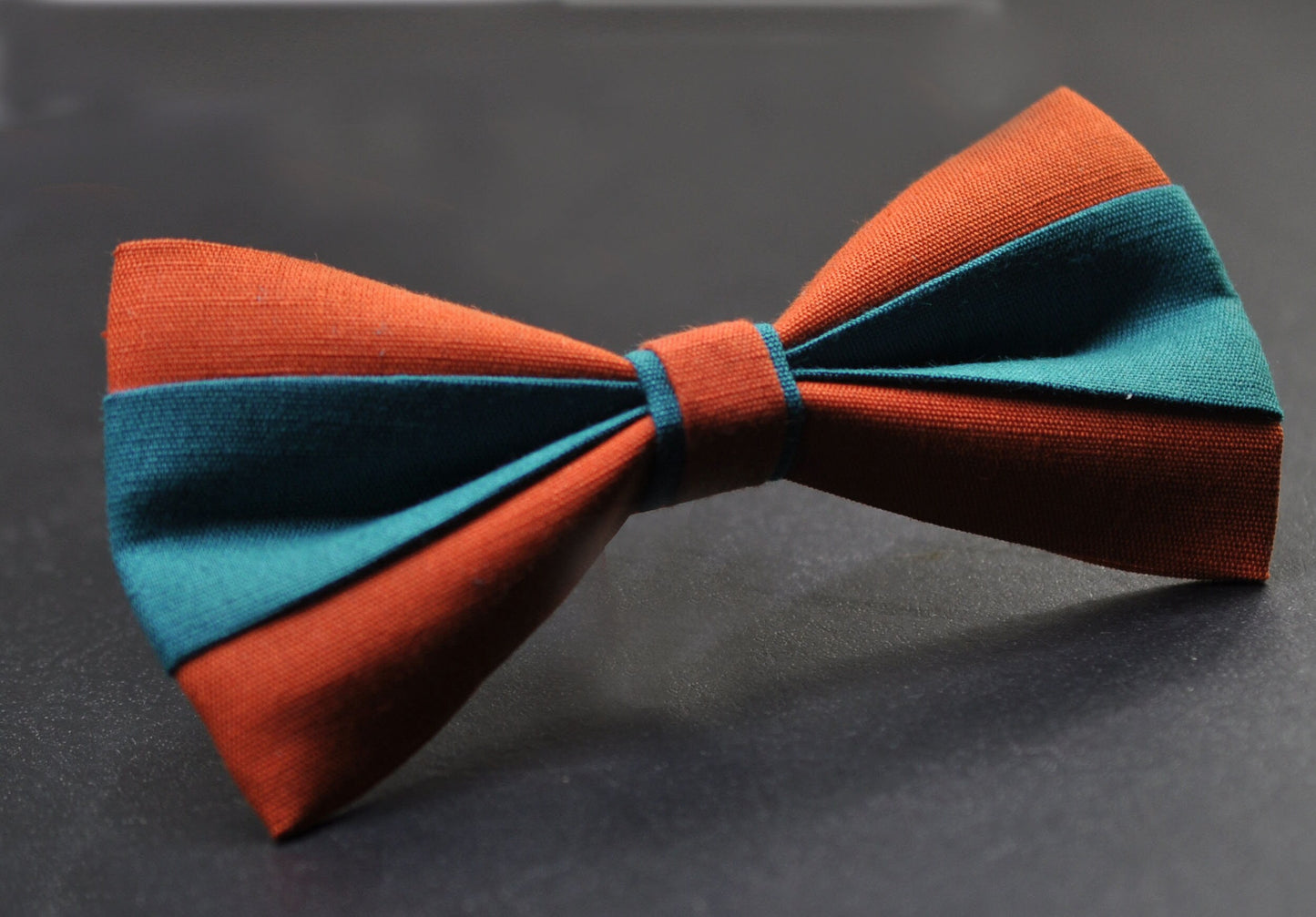 Burnt Orange and Teal Blue Bow tie Bowtie+ Teal blue Elastic Suspenders Braces for Men / Youth/ Boys Kids / Baby Infant Toddler