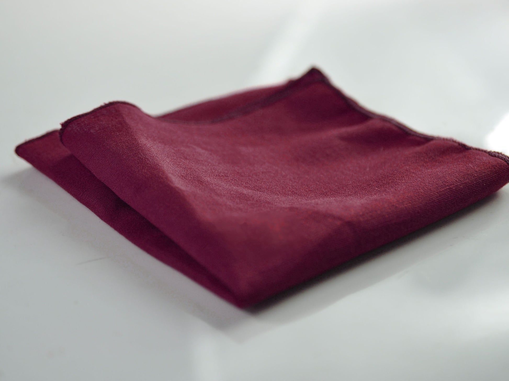 Burgundy Wine Red Linen Pocket Square Wedding Formal Hanky Handkerchief for Men / Youth / Boy Kids / Baby Infant Toddler