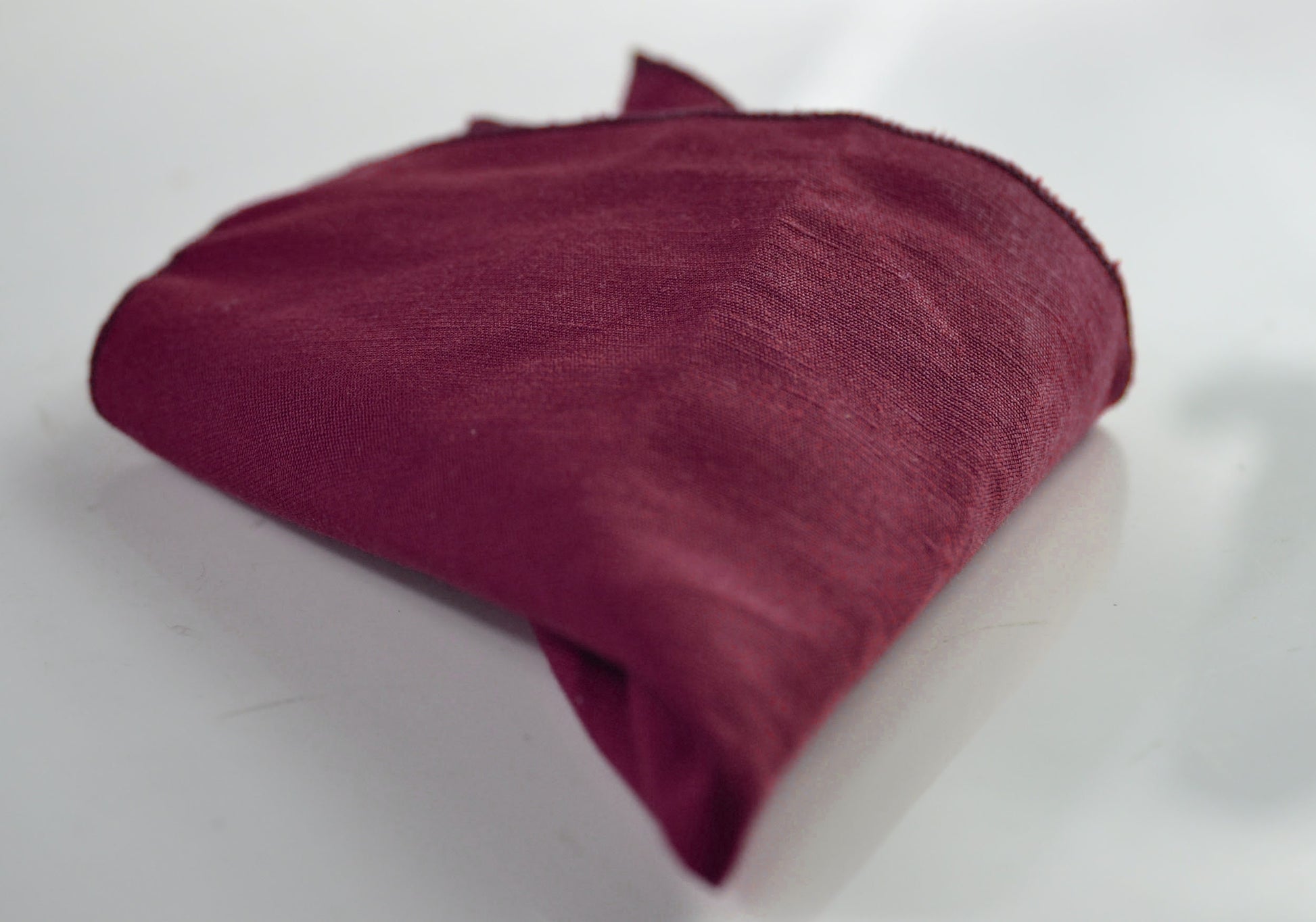 Burgundy Wine Red Linen Pocket Square Wedding Formal Hanky Handkerchief for Men / Youth / Boy Kids / Baby Infant Toddler