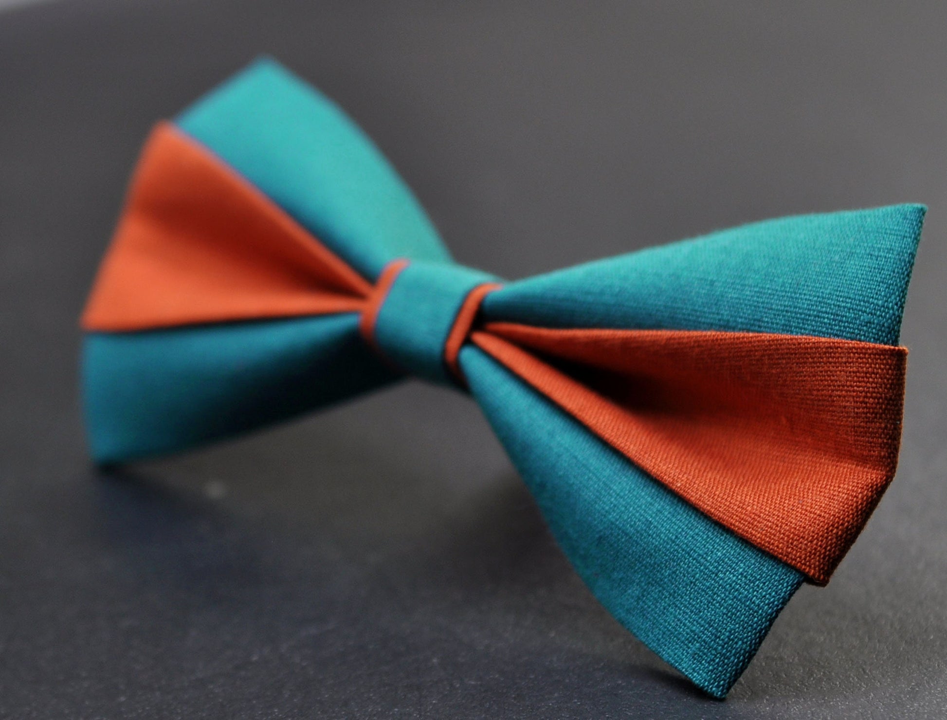 Burnt Orange and Teal Blue Bow tie Bowtie+ Teal Blue Suspenders Braces + Pocket Squares for Men / Youth/ Boys Kids / Baby Infant Toddler