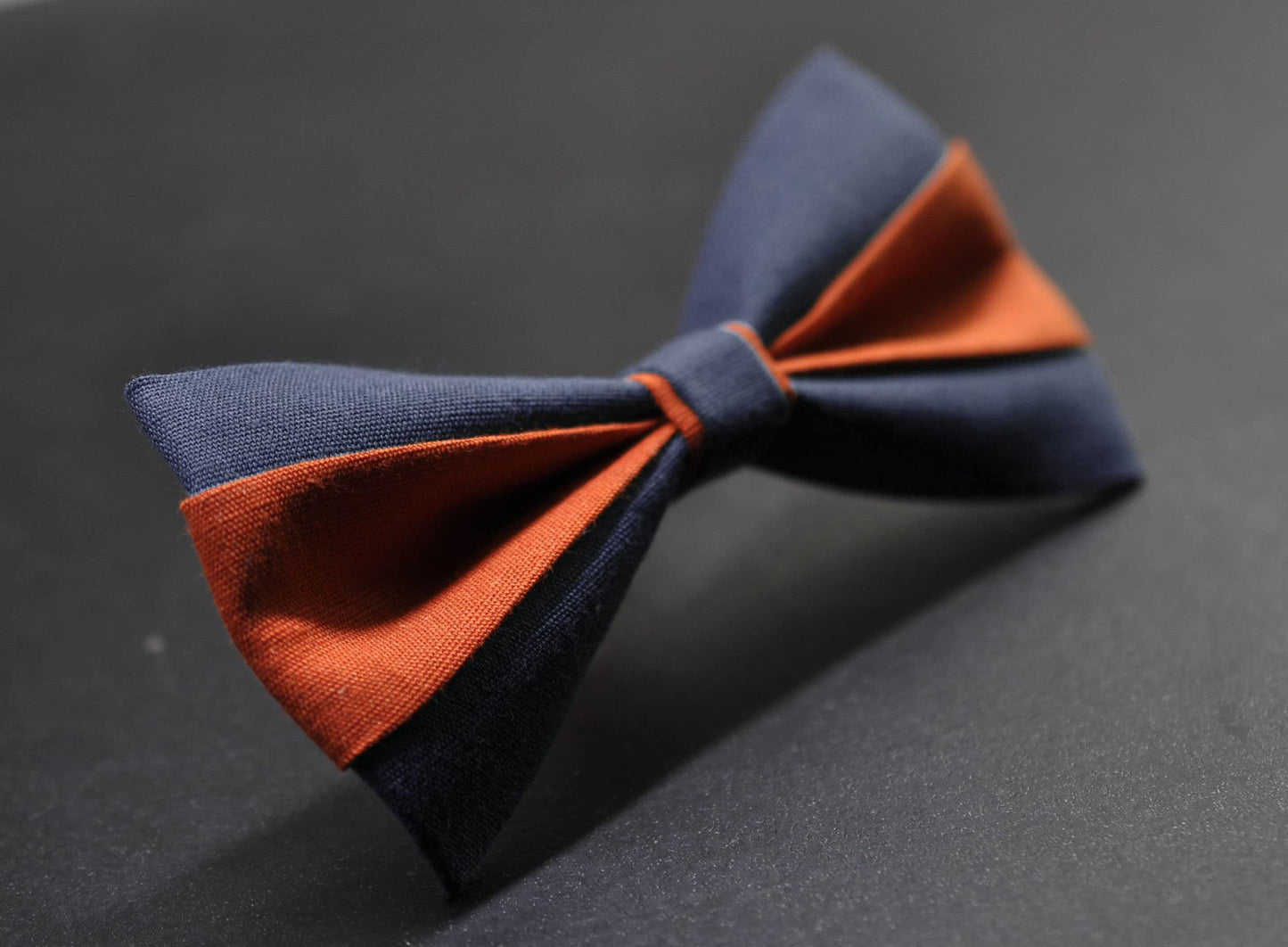 Burnt Orange and Dark Navy Blue Bow tie Bowtie+ Burnt Orange Suspenders Braces for Men / Youth/ Boys Kids / Baby Infant Toddler