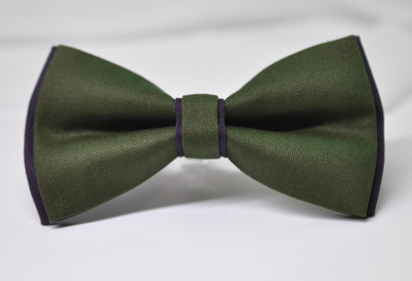 Dark Olive Army Green and Navy Blue Cotton Pre tied Bow tie Bowtie for Men Adult / Youth Teenage / Boy Kids / Baby Infant