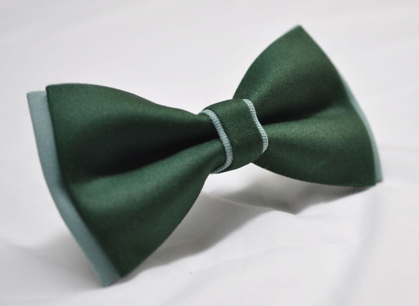 EMERALD Green and Sage Green Bow tie Bowtie + EMERALD Green Suspenders Braces Men / Youth / Boys Kids / Baby Infant Toddler