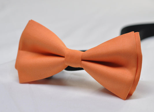 Coral Orange Cotton Pre tied Bow tie Bowtie for Men Adult / Youth Teenage / Boy Kids / Baby Infant