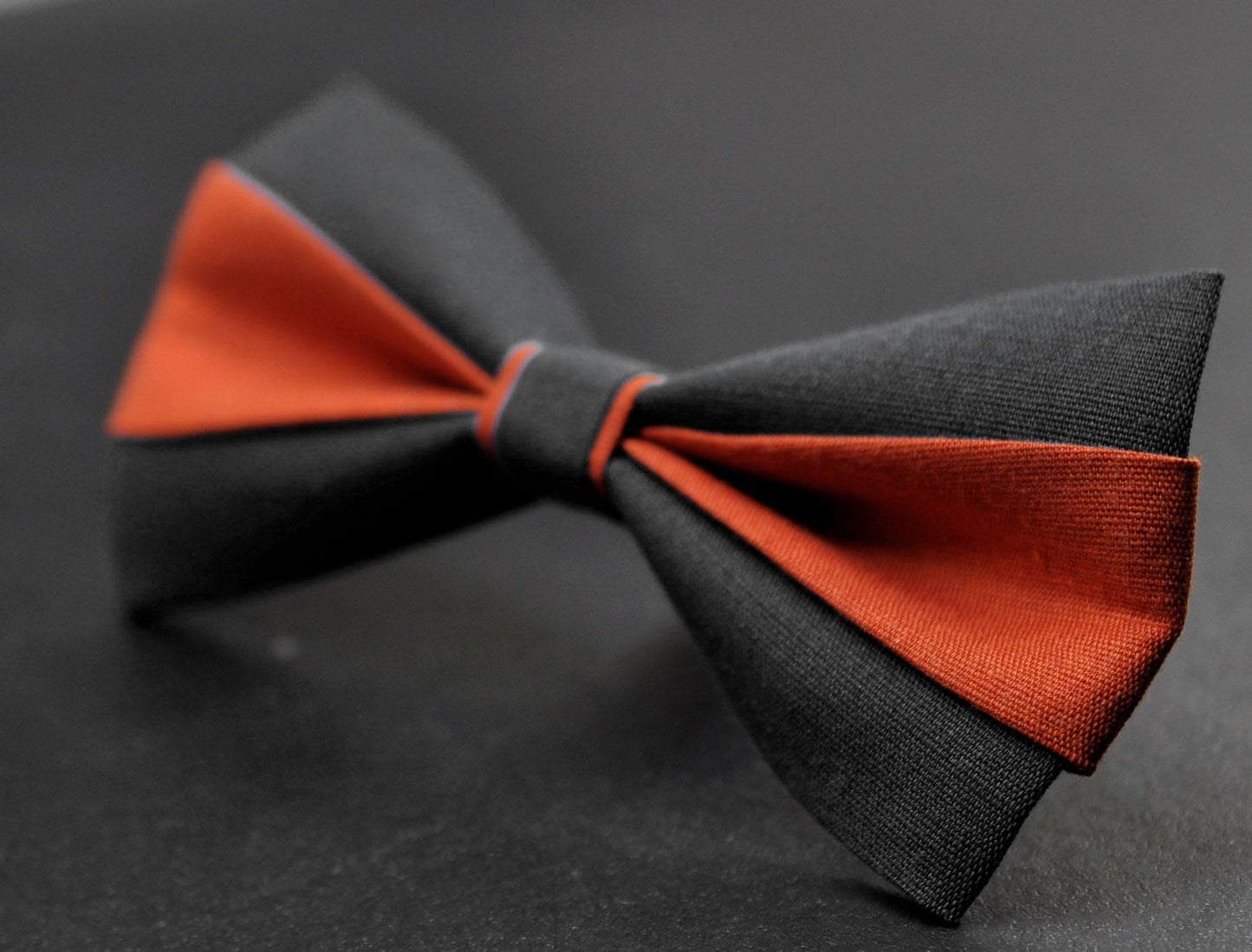 Burnt Orange and Black Bow tie Bowtie+ Burnt Orange Suspenders Braces for Men / Youth/ Boys Kids / Baby Infant Toddler