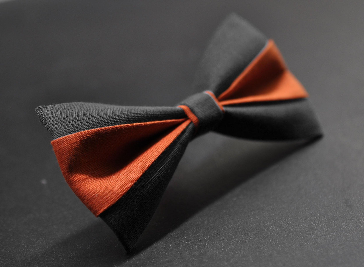 Burnt Orange and Black Bow tie Bowtie+ Burnt Orange Suspenders Braces for Men / Youth/ Boys Kids / Baby Infant Toddler