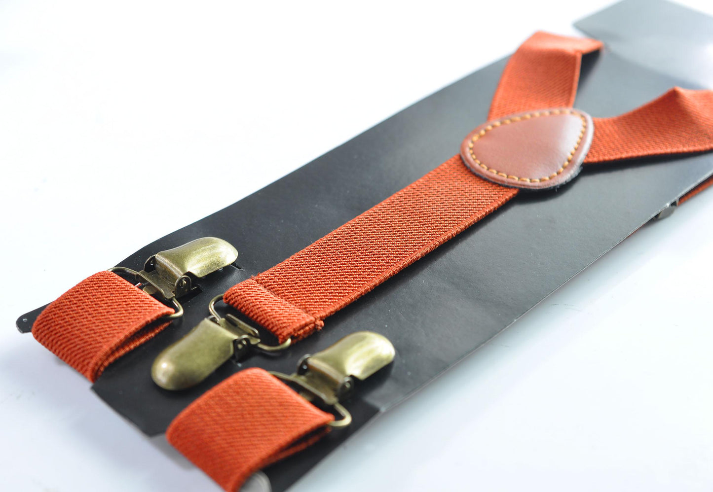 Burnt Orange Navy Blue Bow tie Bowtie+ Burnt Orange Suspenders Braces + Pocket Squares for Men / Youth/ Boys Kids / Baby Infant Toddler
