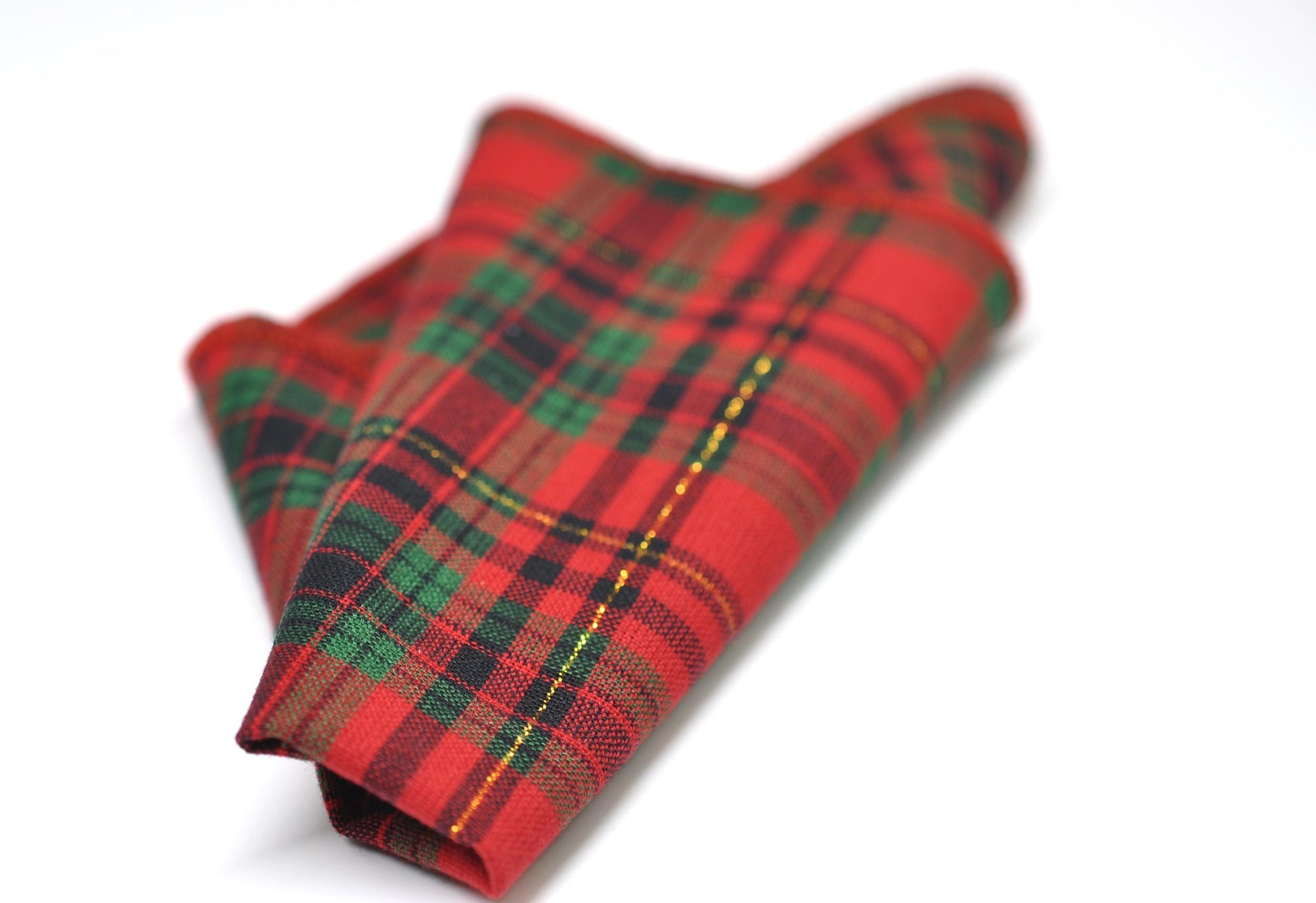 Red Green Gold Tartan Xmas Christmas Bow tie + Green Suspenders Braces + Pocket Squares Handkerchief + Cuff links Men / Boys Kids / Baby