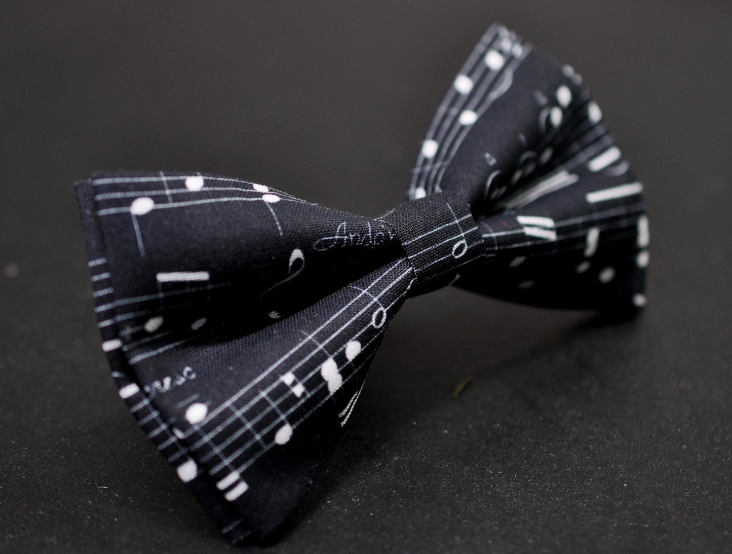 Black White Cotton Sheet Music Notes Bow Tie Bowtie for Baby Infant Toddler/ Page Boy Kids Toddler / Teenage Youth / Adult