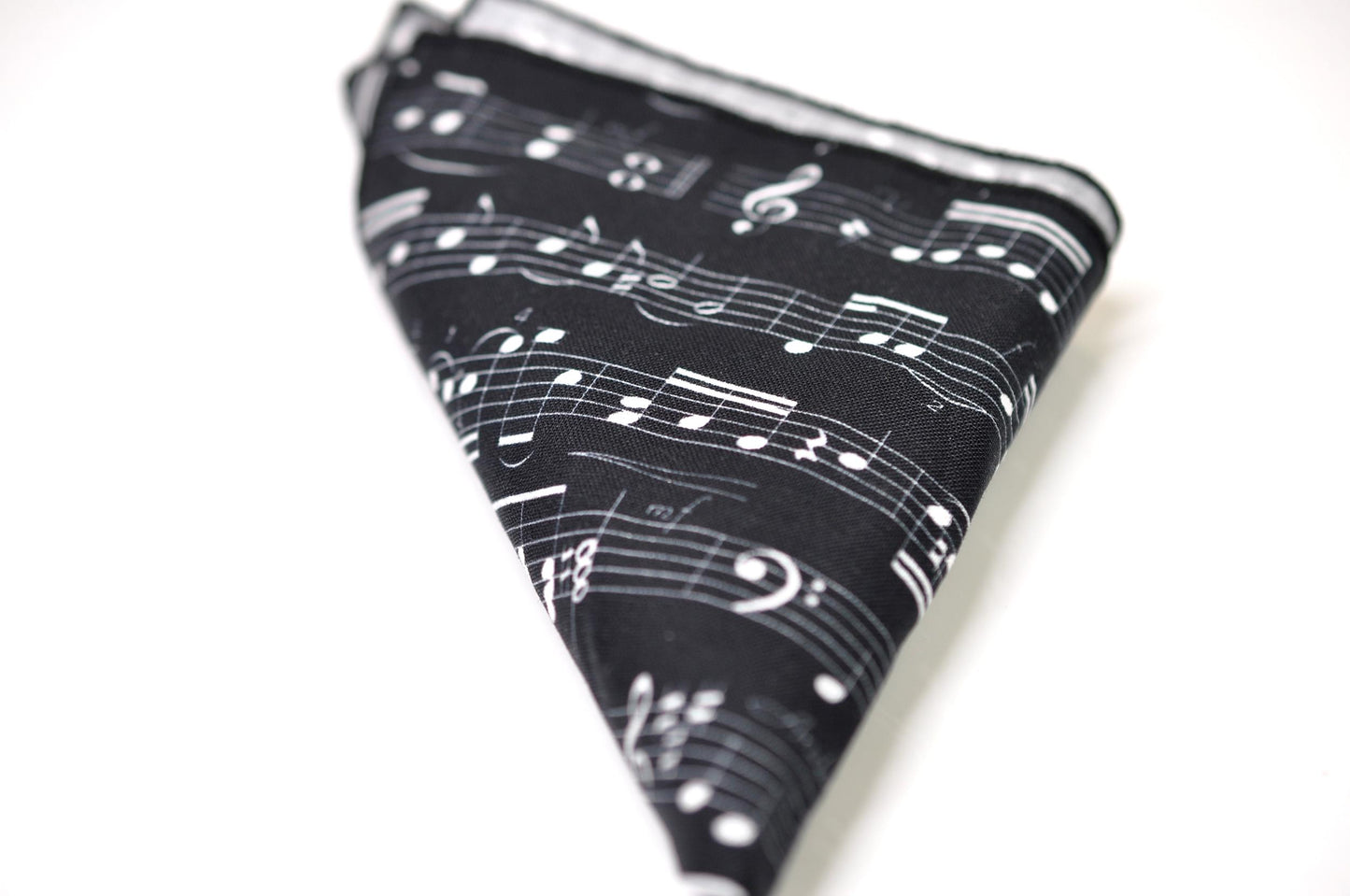 Black White Sheet Music Notes Bow Tie Bowtie +Pocket Squares Hanky Handkerchief Baby Infant Toddler/ Page Boy Kids Toddler /Youth / Adult