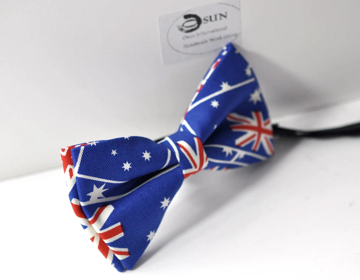 Australia National Flag AUSSIE Bow tie Bowtie + pocket Square Hanky Handkerchief Wedding for Men / Youth / Boys Kids / Baby Infant Toddler