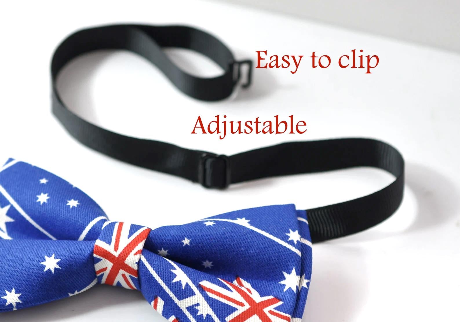 Australia National Flag AUSSIE Bow tie Bowtie + pocket Square Hanky Handkerchief Wedding for Men / Youth / Boys Kids / Baby Infant Toddler