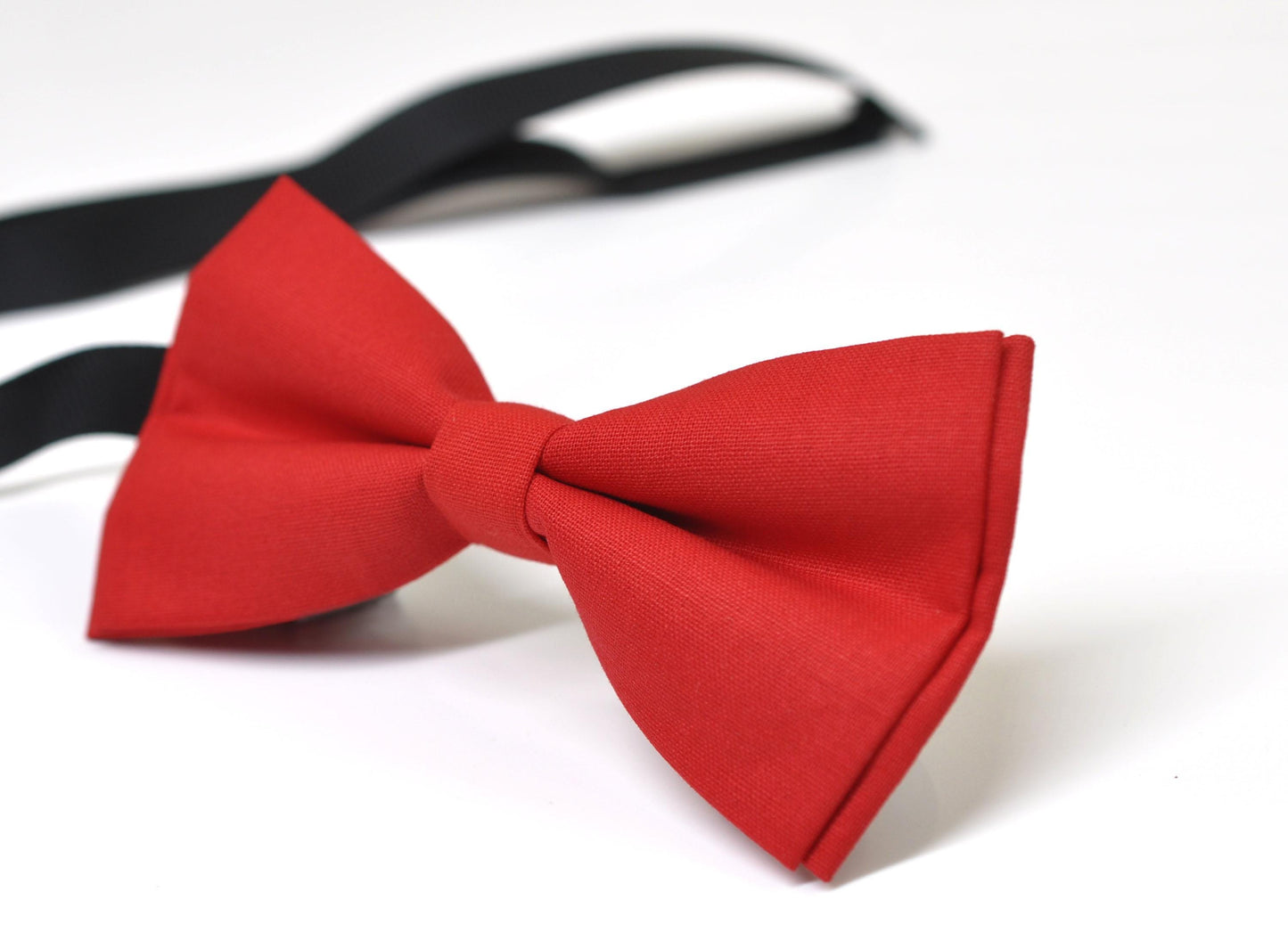 Red Cotton Bow tie Bowtie + Pocket Squares Hanky Handkerchief + Cuff links Wedding for Men / Youth / Boys Kids / Baby Infant Toddler