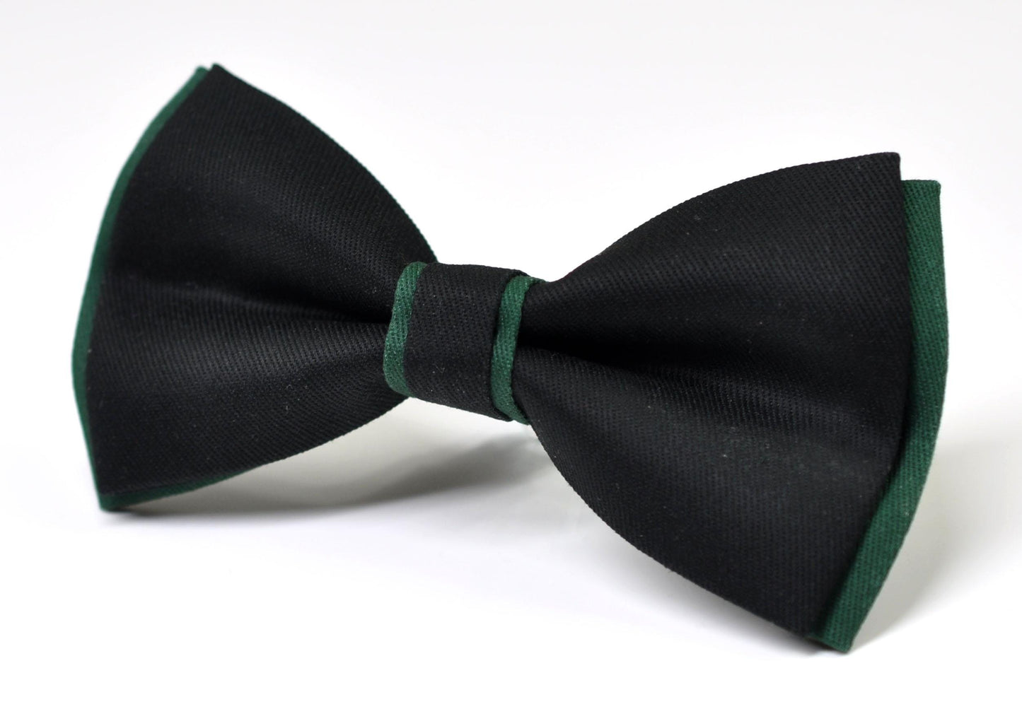 EMERALD Green and Black Bow tie Bowtie + EMERALD Green Suspenders Braces Men / Youth / Boys Kids / Baby Infant Toddler