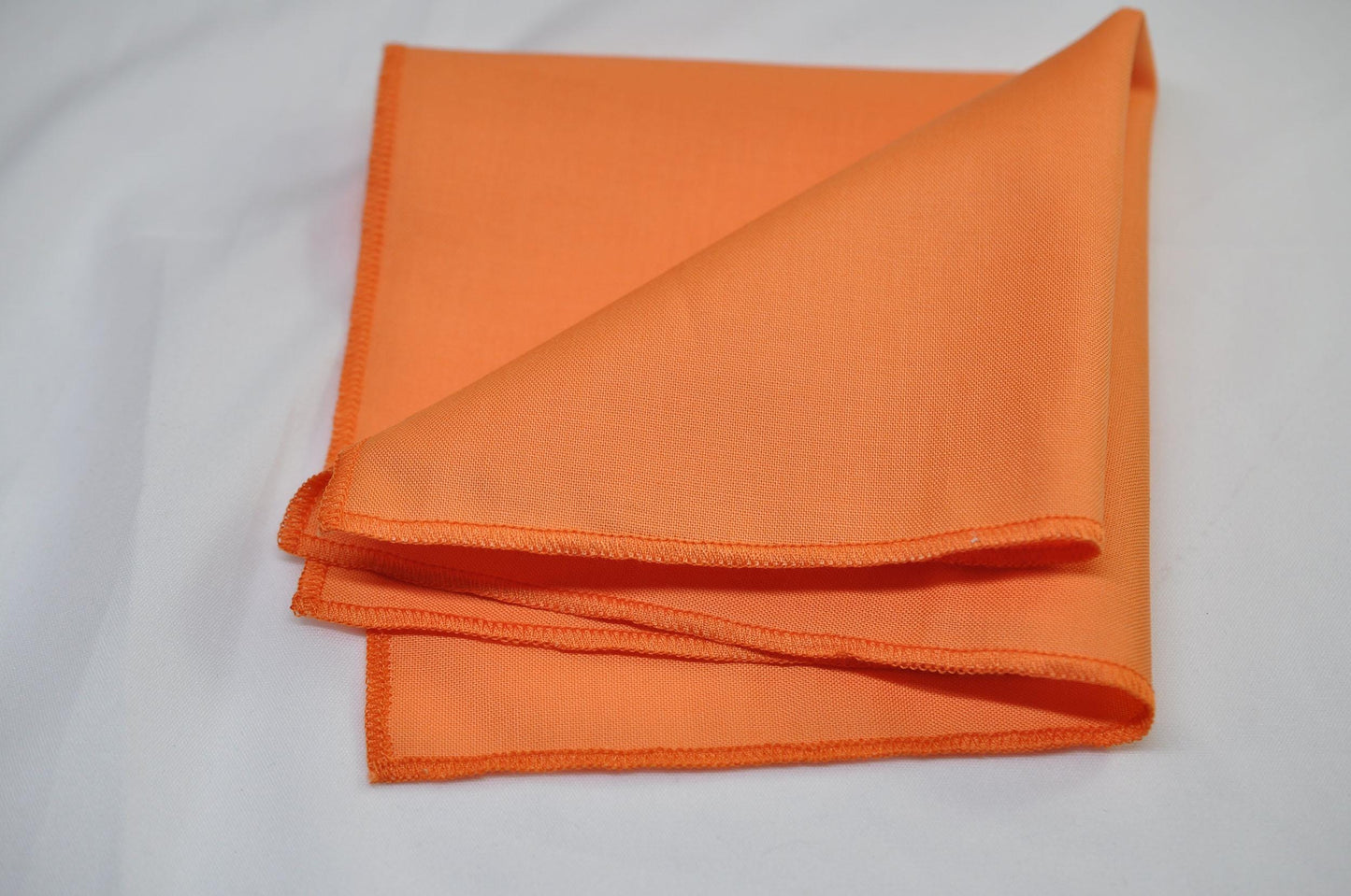 Emerald Green and Coral Orange Bow tie Bowtie + matched pocket Square Hanky Handkerchief Wedding for Men / Youth / Boys Kids / Baby Infant