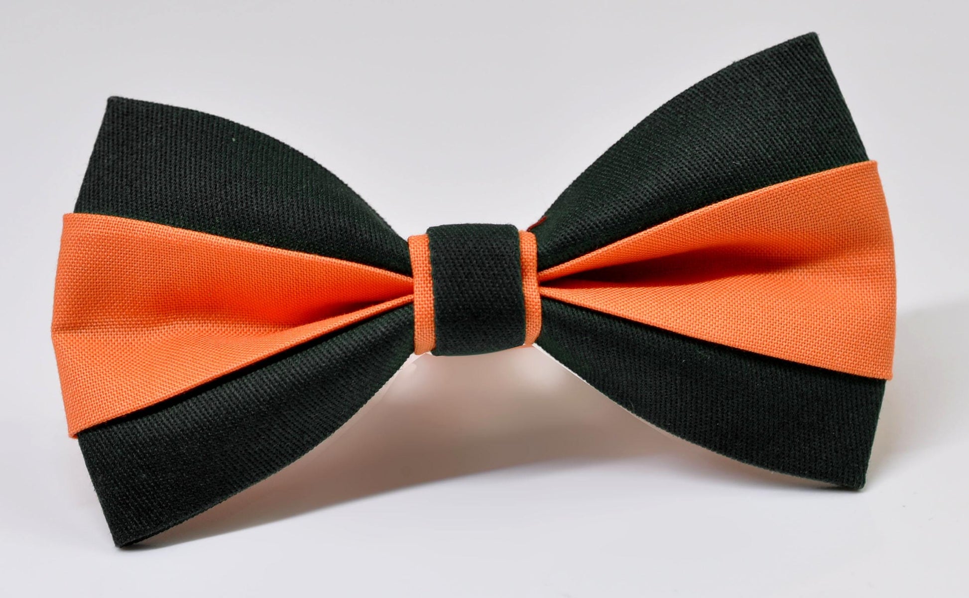 BLACK and Coral Orange Bow tie Bowtie+ BLACK Elastic Suspenders Braces for Men / Youth/ Boys Kids / Baby Infant Toddler