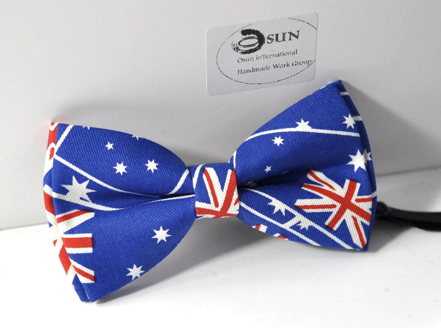 Australia National Flag AUSSIE Bow tie Bowtie + pocket Square Hanky Handkerchief Wedding for Men / Youth / Boys Kids / Baby Infant Toddler