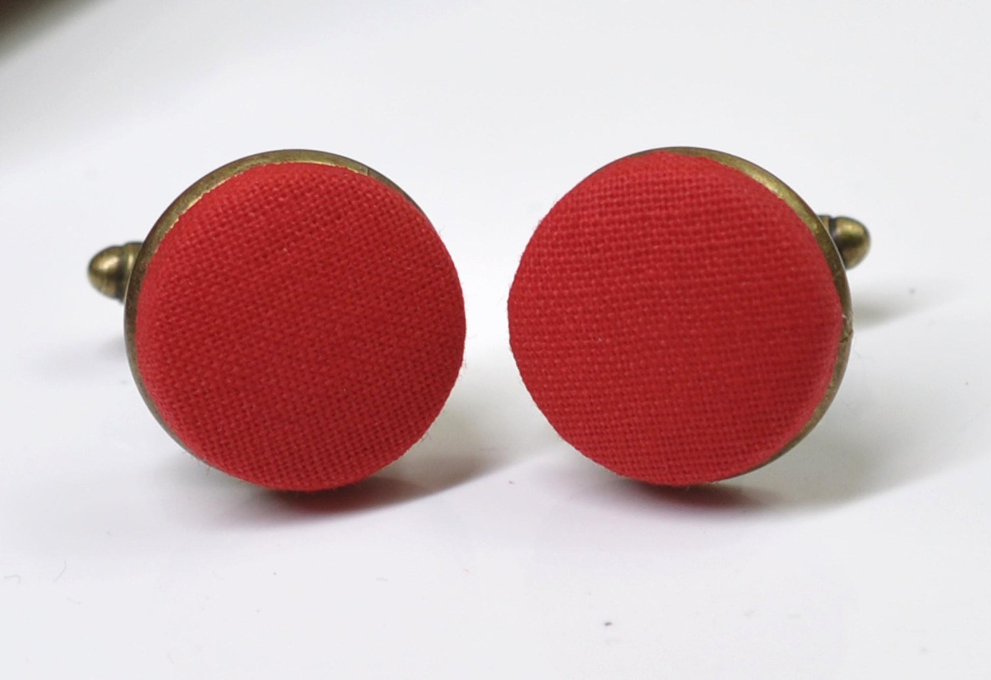 RED Pretied Cotton Bow tie Bowtie + Cufflinks for Men Adult / Youth Teenage / Boy Kids / Toddler Baby Infant