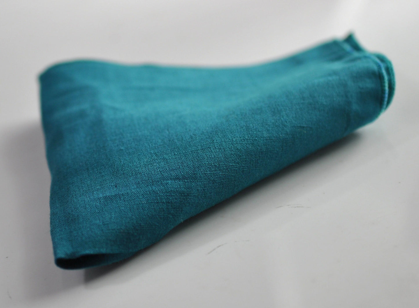 Men Women Unisex Teal Blue Skinny Neck tie Necktie + Elastic Braces Suspenders + Pocket Squares Hanky Handerchief