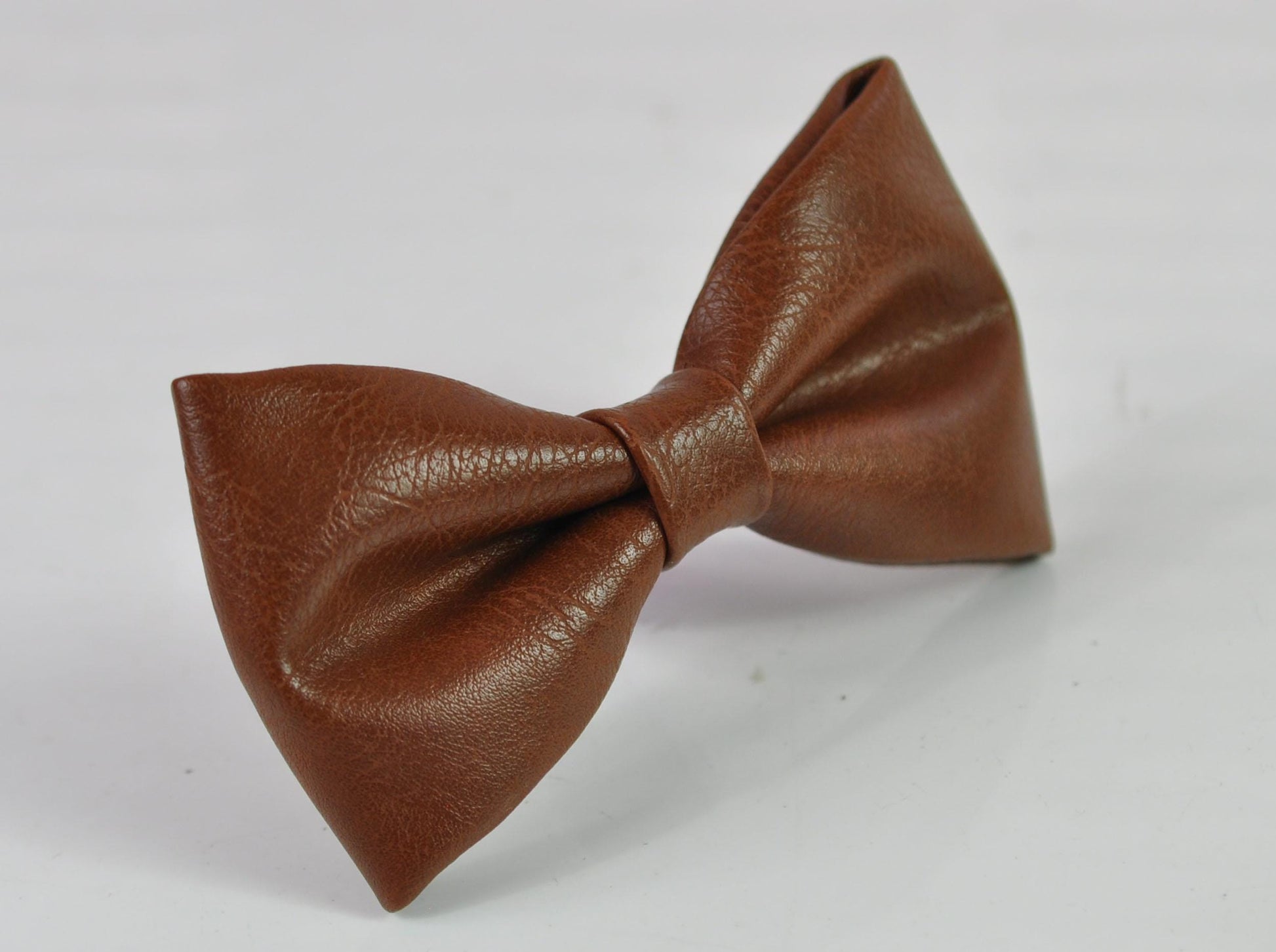 Tan Brown Bow tie Bowtie + matched Faux Leather Suspenders Braces for Men / Youth Teenage/ Boys Kids / Baby Infant Toddler