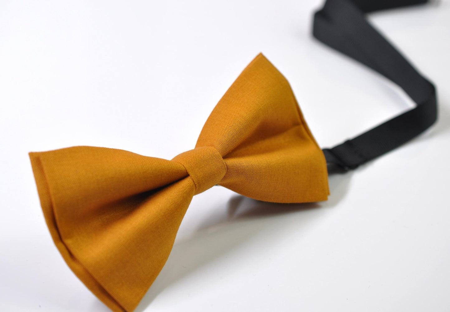 Mustard butterscotch Marigold Bow tie Bowtie + Ginger Yellow Elastic Suspenders Braces for Men / Youth / Boys Kids / Baby Infant Toddler