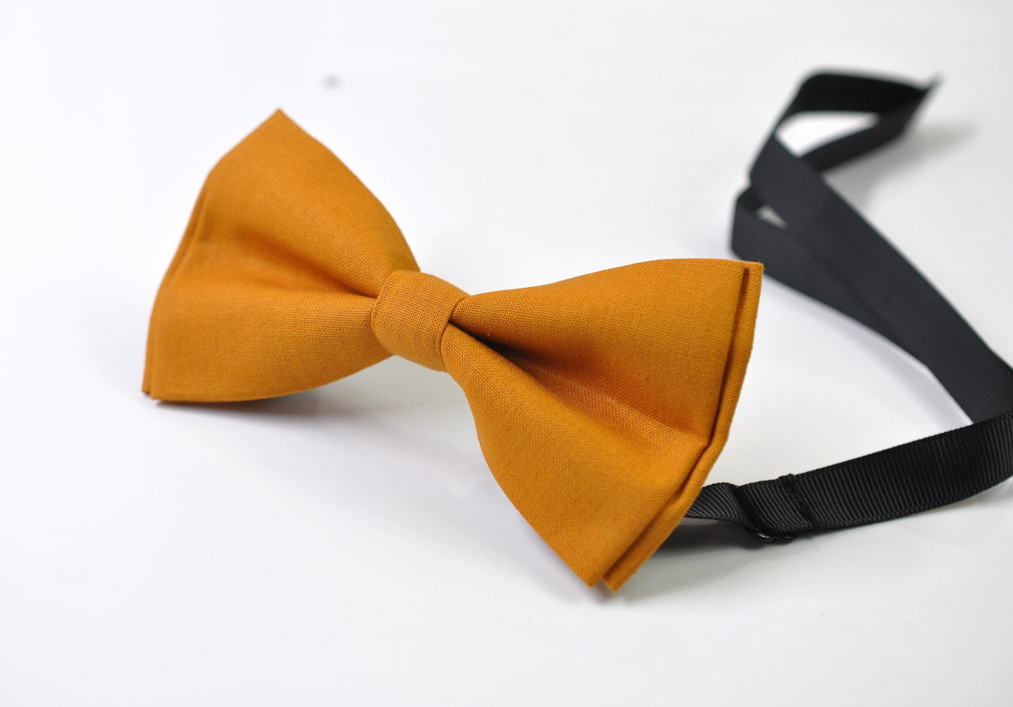 Mustard butterscotch Marigold Bow tie Bowtie + Ginger Yellow Elastic Suspenders Braces for Men / Youth / Boys Kids / Baby Infant Toddler