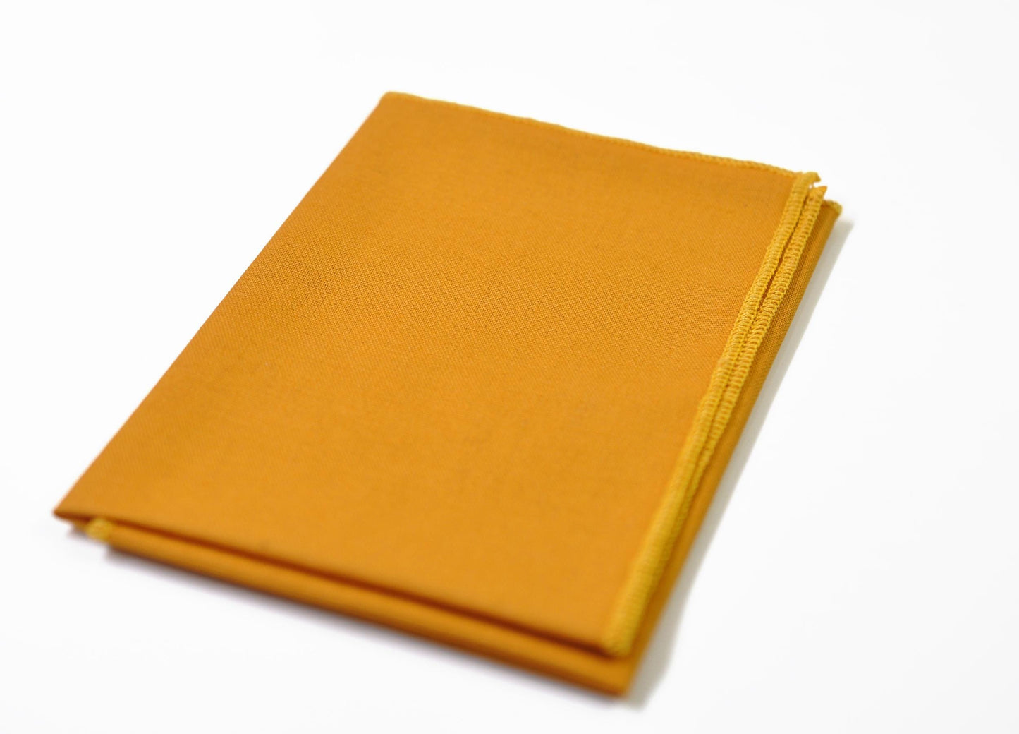 Mustard butterscotch Marigold Cotton Pocket Square Wedding Formal Hanky Handkerchief for Men / Youth / Boy Kids / Baby Infant Toddler