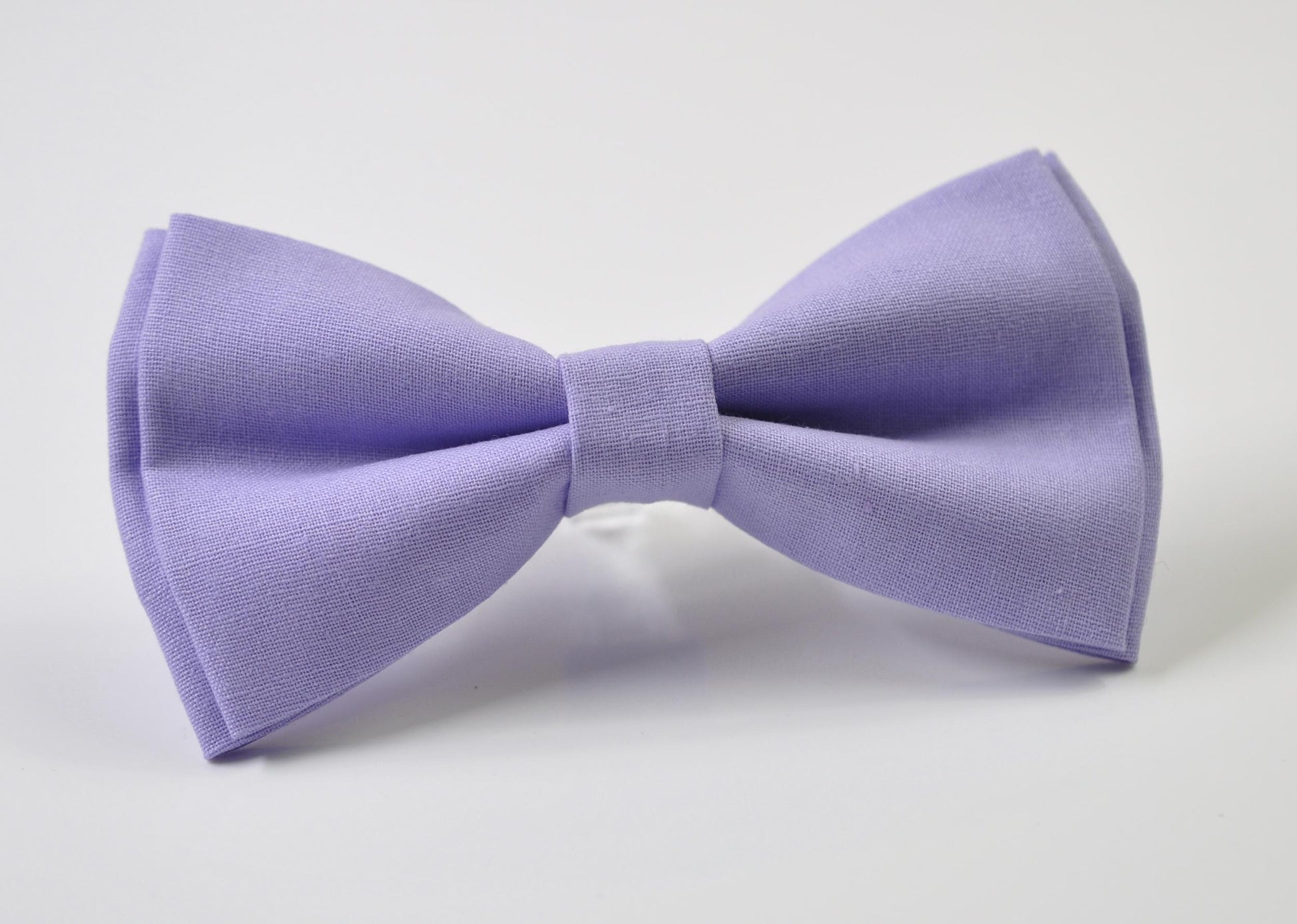 Lilac Purple Cotton Bow tie Bowtie + Cufflinks for Men Adult / Youth Teenage / Boy Kids / Toddler Baby Infant