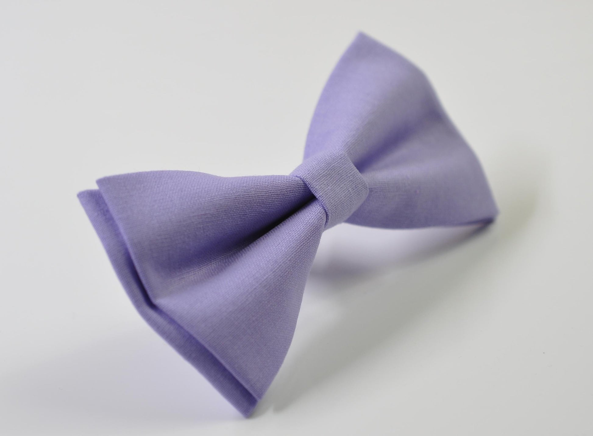 Lilac Purple Cotton Bow tie Bowtie + Cufflinks for Men Adult / Youth Teenage / Boy Kids / Toddler Baby Infant