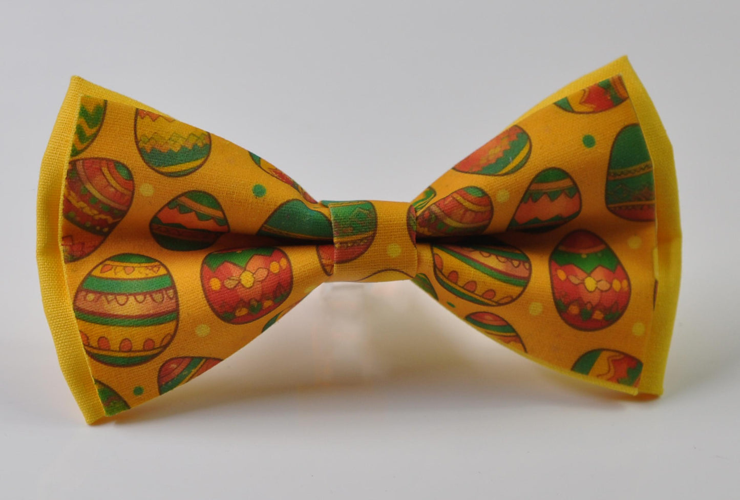 Yellow Easter Colorful Egg Eggs Cotton Bow tie + matched Elastic Suspenders Braces for Men / Youth Teenage / Boy Kids / Baby Infant Todler