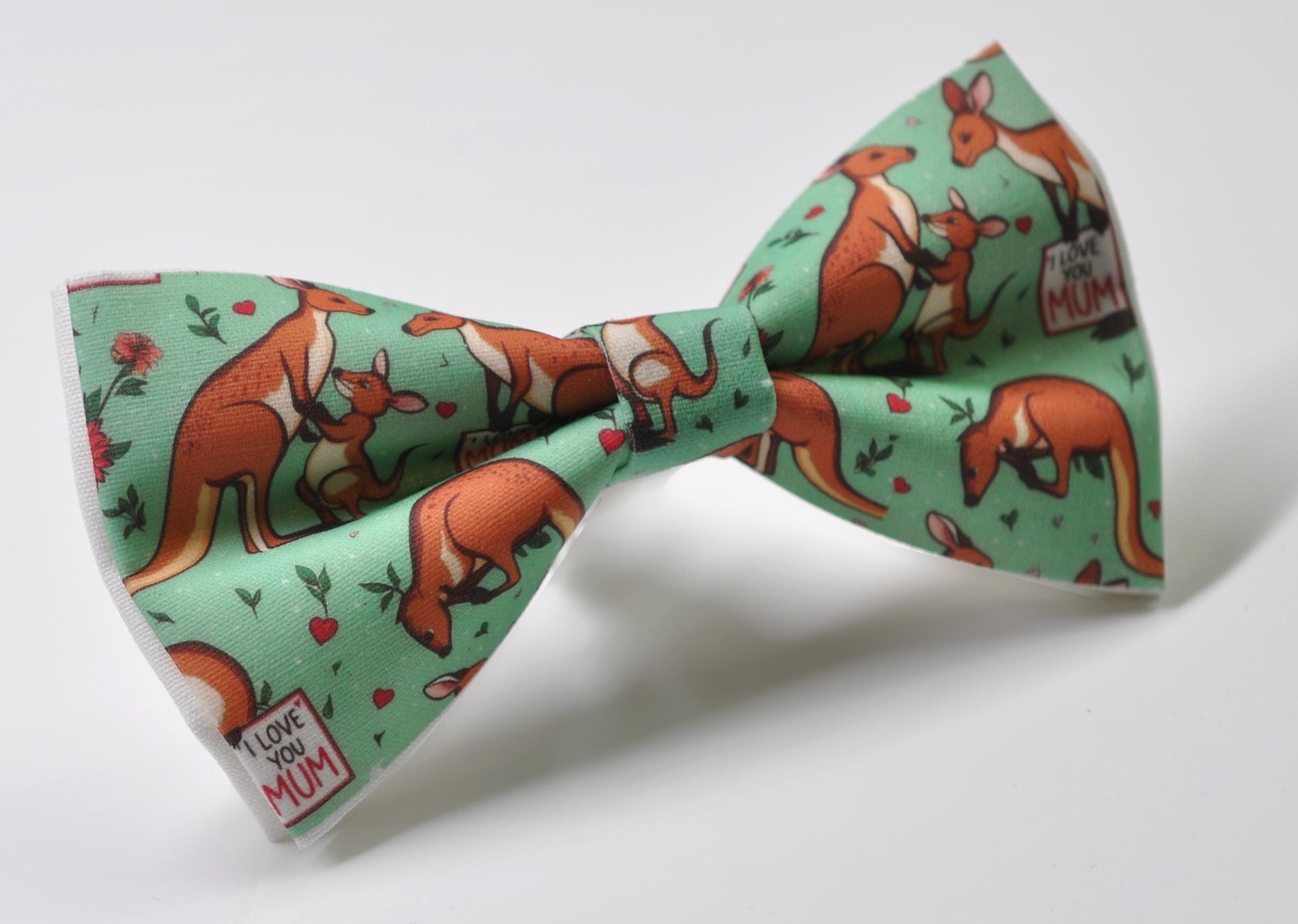 Happy Mothers day Koala Kangaroo Carnations Pattern Bow tie Bowtie for Men Adult / Youth Teenage / Boy Kids / Toddler Baby Infant