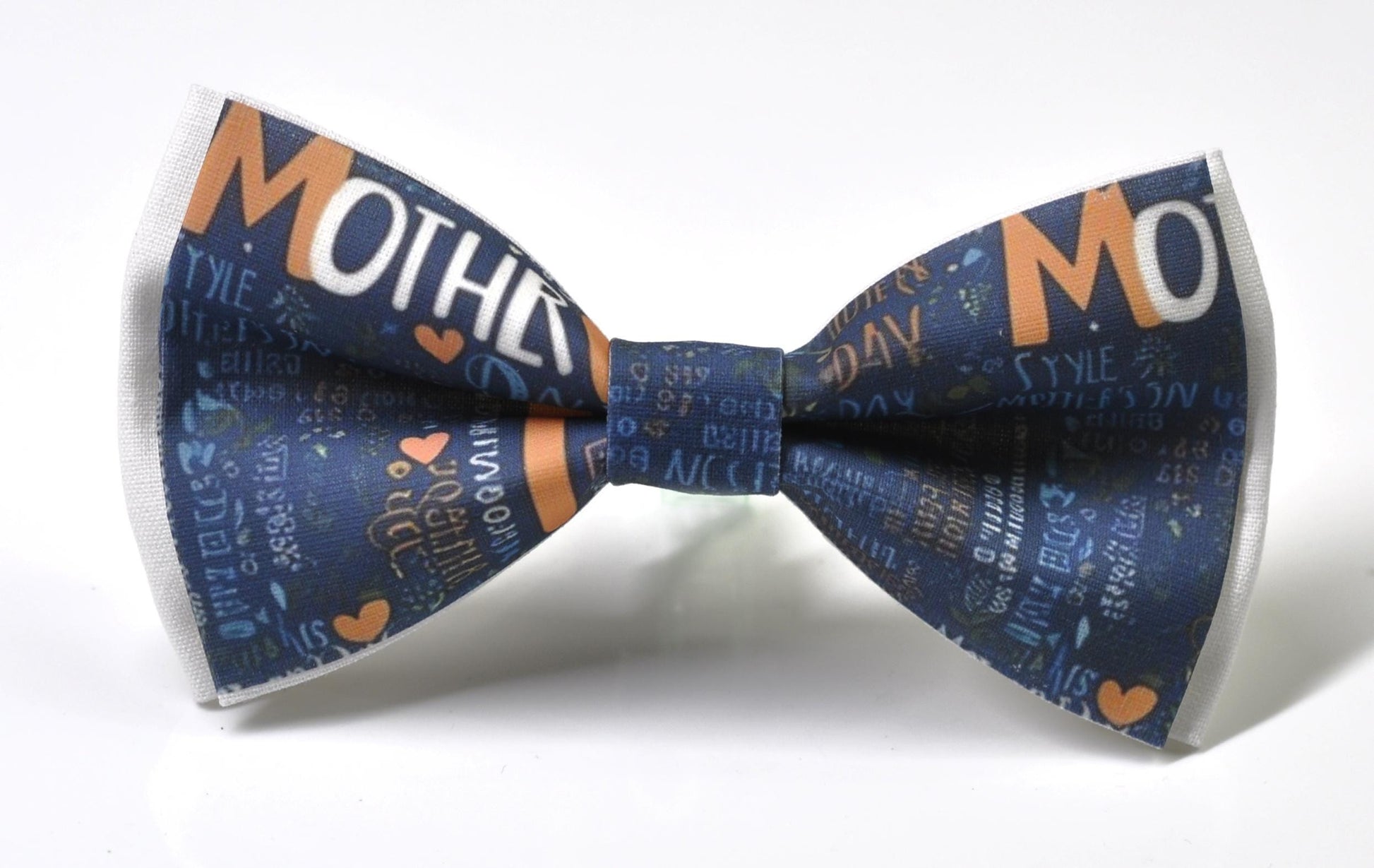 Happy Mothers day Words Cloud Bow tie + Navy Blue Elastic Suspenders Braces for Men / Youth Teenage / Boy Kids / Baby Infant Toddler