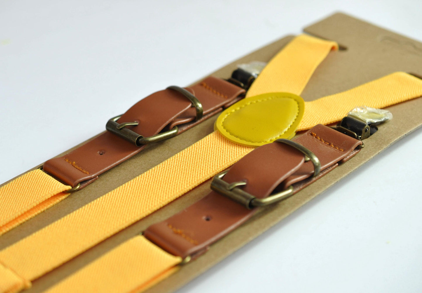 Yellow Bee Bees Cotton Bow tie + Yellow Elastic Suspenders Braces for Men / Youth Teenage / Boy Kids / Baby Infant Todler