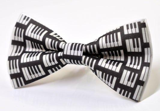 Black White Cotton Music Piano Keyboard Bow Tie Bowtie for Baby Infant Toddler/ Page Boy Kids Toddler / Teenage Youth / Adult