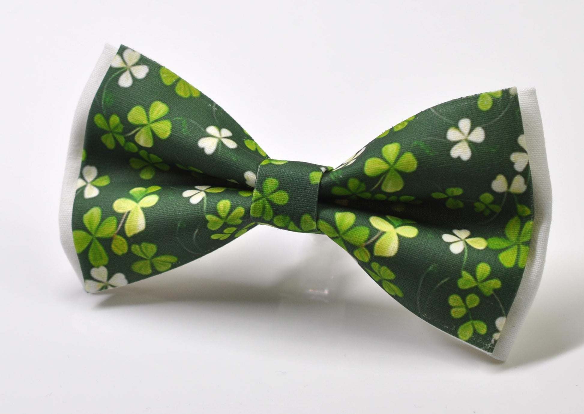 Happy St Patrick’s Day Green Clover Three-leaf Clovers Cotton Bow tie Bowtie for Men Adult / Youth Teenage / Boy Kids / Toddler Baby Infant