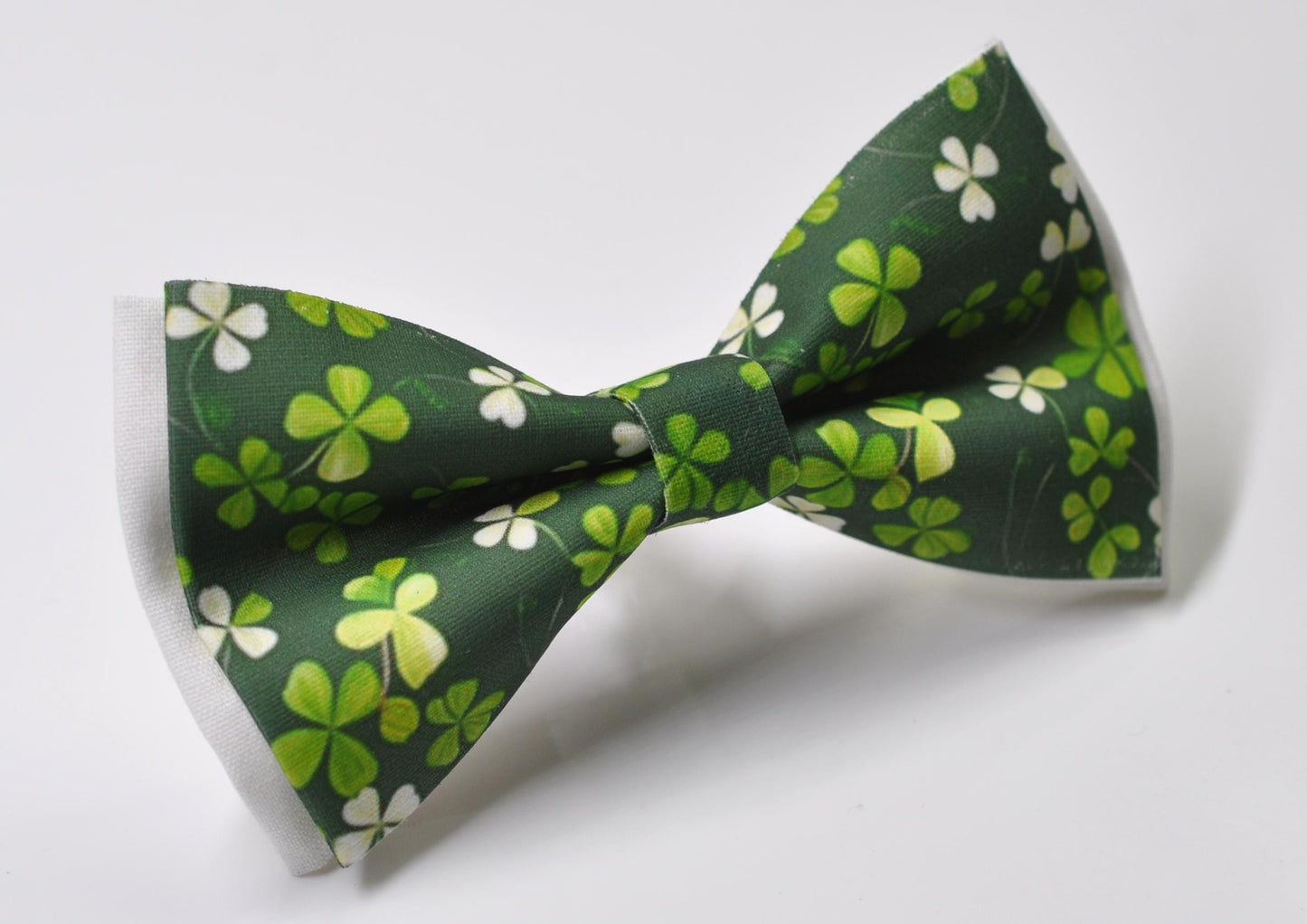 Happy St Patrick’s Day Green Clover Three-leaf Clovers Cotton Bow tie Bowtie for Men Adult / Youth Teenage / Boy Kids / Toddler Baby Infant