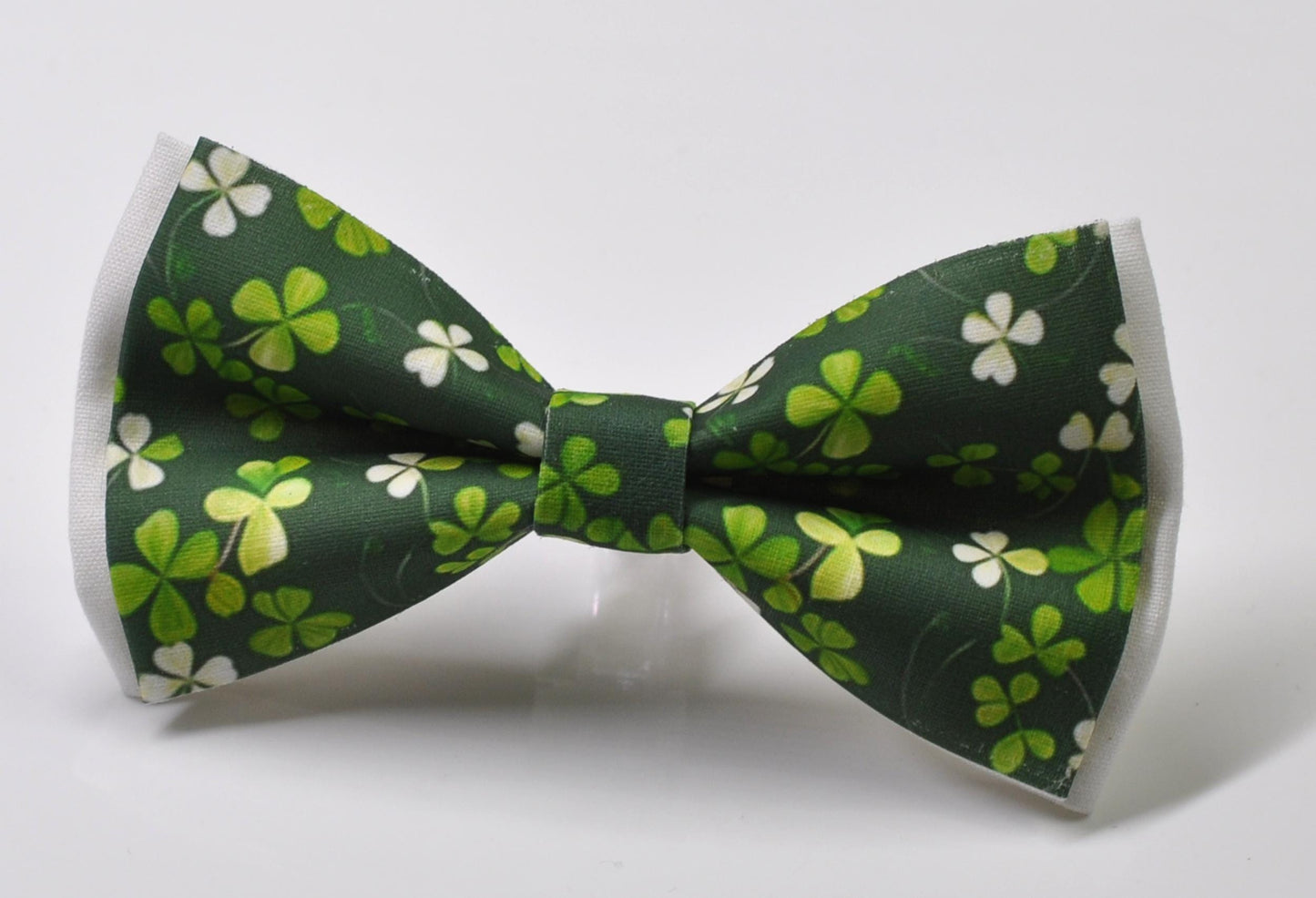 Happy St Patrick’s Day Green Clover Three-leaf Clovers Cotton Bow tie Bowtie for Men Adult / Youth Teenage / Boy Kids / Toddler Baby Infant
