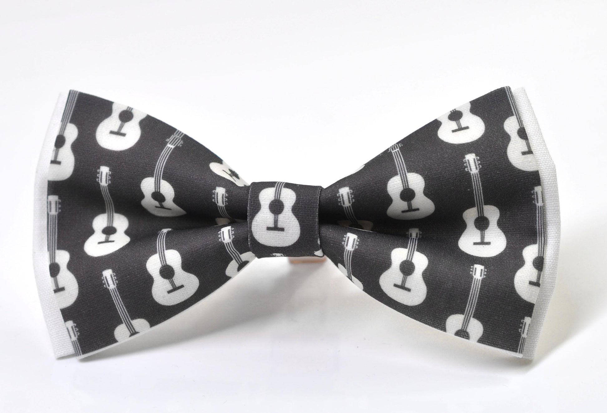 Black White Cotton Music Guitar Bow Tie + Piano Keyboard Suspenders Braces for Men / Youth Teenage / Boy Kids / Baby Infant Toddler