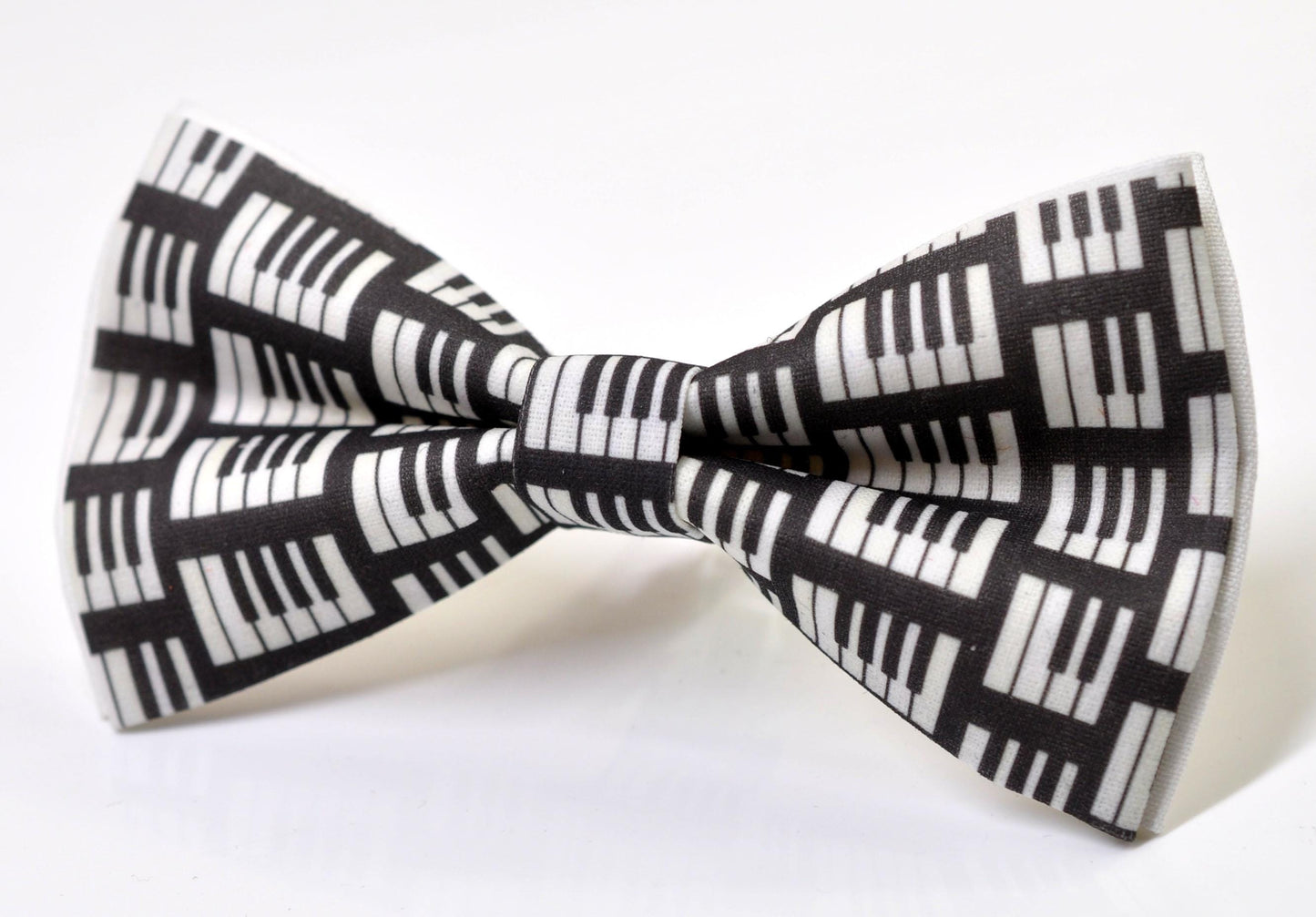 Black White Cotton Music Piano Keyboard Bow Tie + Black Elastic Suspenders Braces for Men / Youth Teenage / Boy Kids / Baby Infant Toddler