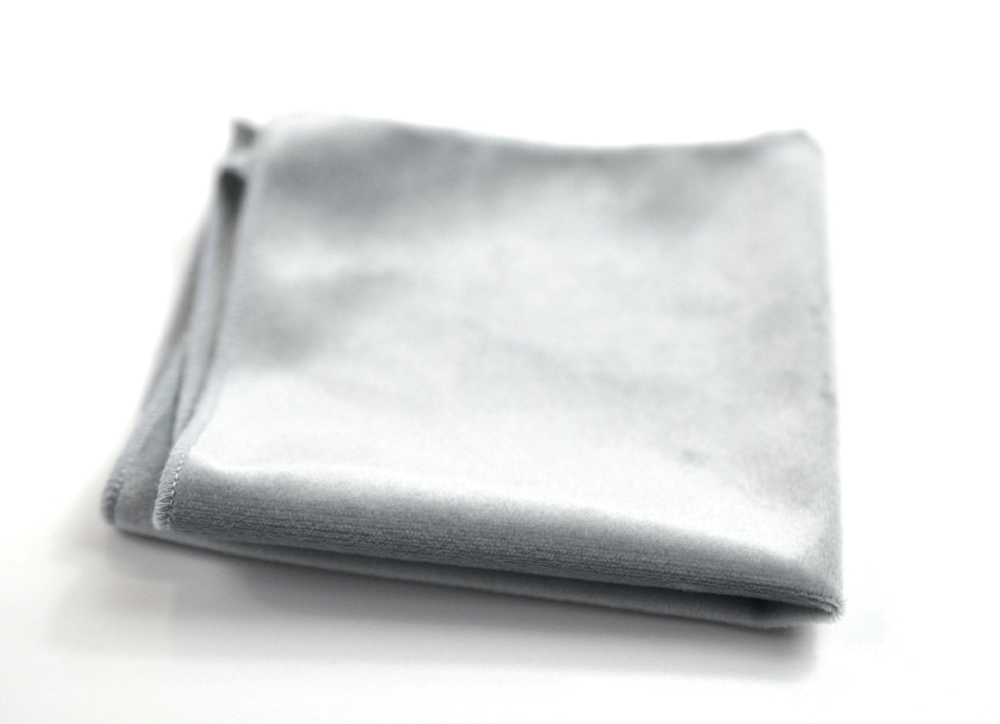 Silver Grey Gray Velvet Pocket Square Hanky Handkerchief Wedding for Men / Youth / Boys Kids / Baby Infant Toddler