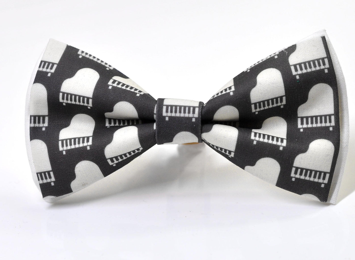 Black White Cotton Music Piano Keyboard Pattern Bow Tie Bowtie for Baby Infant Toddler/ Page Boy Kids Toddler / Teenage Youth / Adult