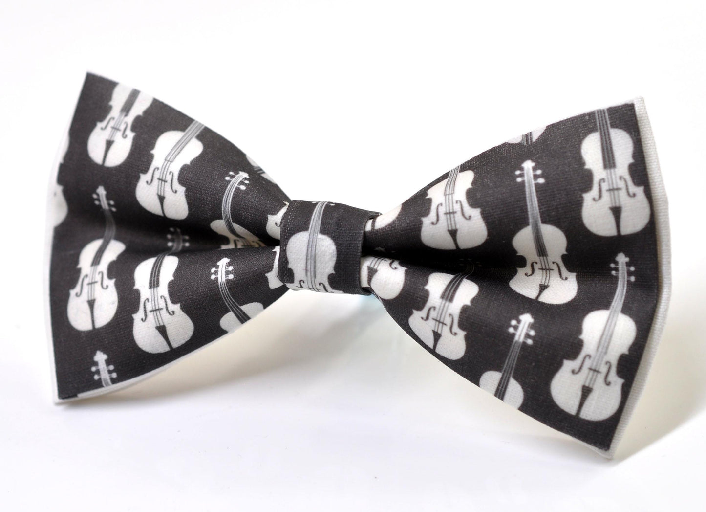 Black White Cotton Music Violin Bow Tie Bowtie for Baby Infant Toddler/ Page Boy Kids Toddler / Teenage Youth / Adult