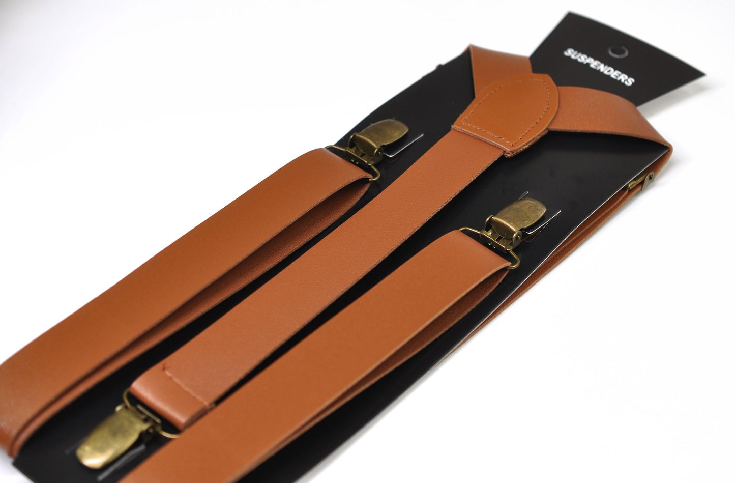 Black White Cotton Music Piano Keyboards Bow Tie + Tan Faux leather Suspenders Braces for Men / Youth / Boy Kids / Baby Infant Toddler