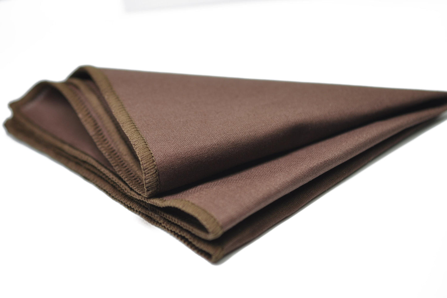 Dark Brown Coffee Cotton Pocket Square Wedding Formal Hanky Handkerchief for Men / Youth / Boy Kids / Baby Infant Toddler