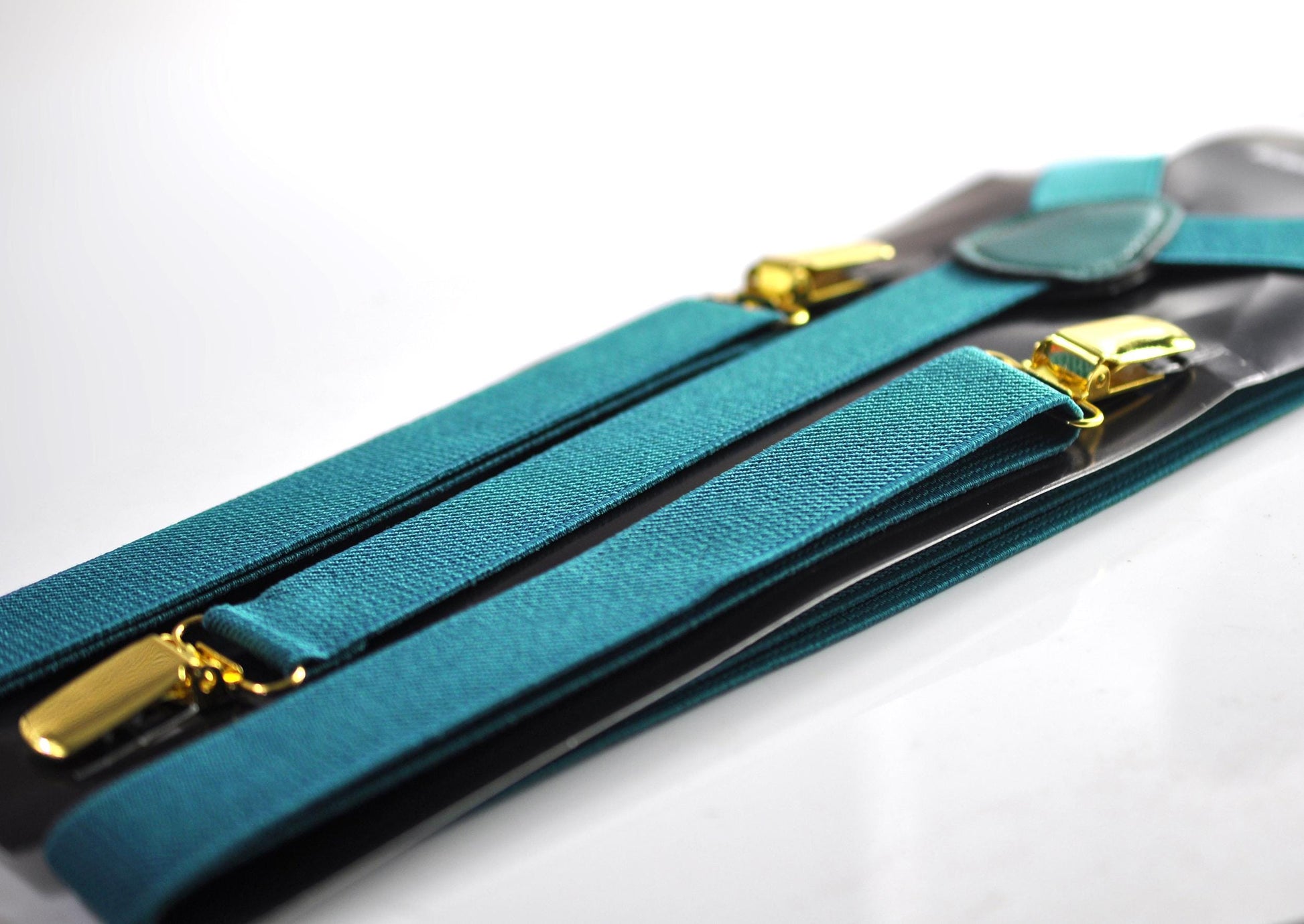 Coral Orange Teal Blue Cotton Bow tie Bowtie + Teal Blue Elastic Suspenders Braces for Men / Youth/ Boys Kids / Baby Infant Toddler