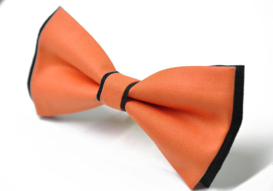 Black Coral Orange Cotton Pre tied Bow tie Bowtie for Men Adult / Youth Teenage / Boy Kids / Baby Infant