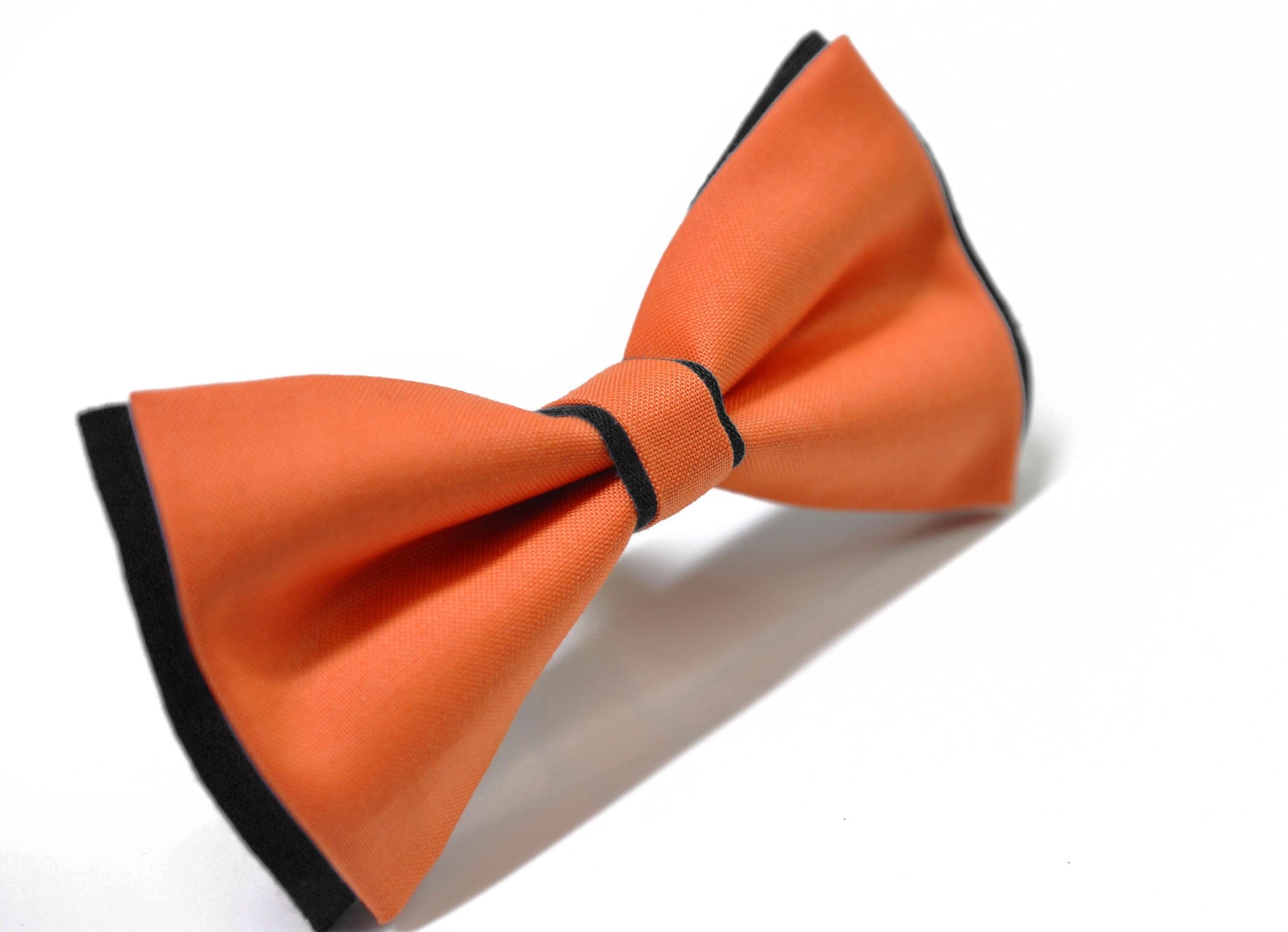 Black Coral Orange Cotton Pre tied Bow tie Bowtie for Men Adult / Youth Teenage / Boy Kids / Baby Infant